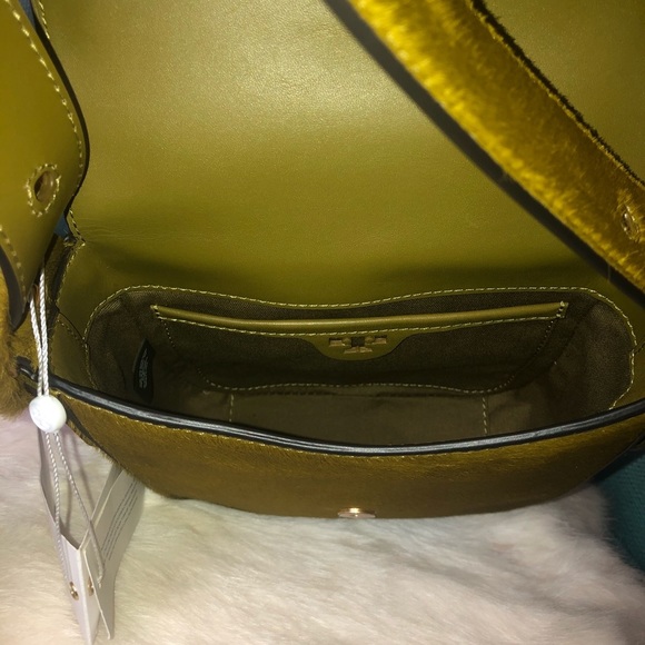 Tory Burch Sawyer Calf Hair Grassland Shoulder Bag - Picture 4 of 7